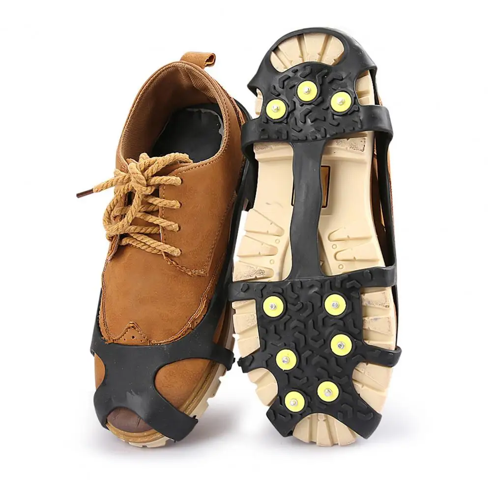 Ледяные бутсы для ходьбы по снегу тяговые кошки обуви и ботинок нескользящие