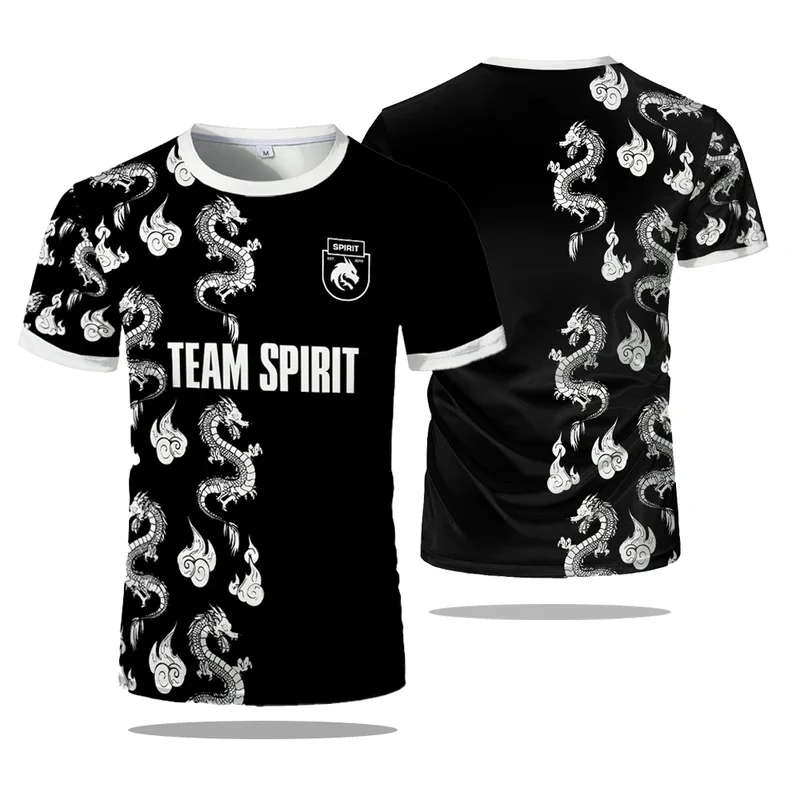 2024 Новая футболка Team Spirit Джерси Dota CS GO ESports Game Uniform Мужская Player Donk Sports Contest Одежда
