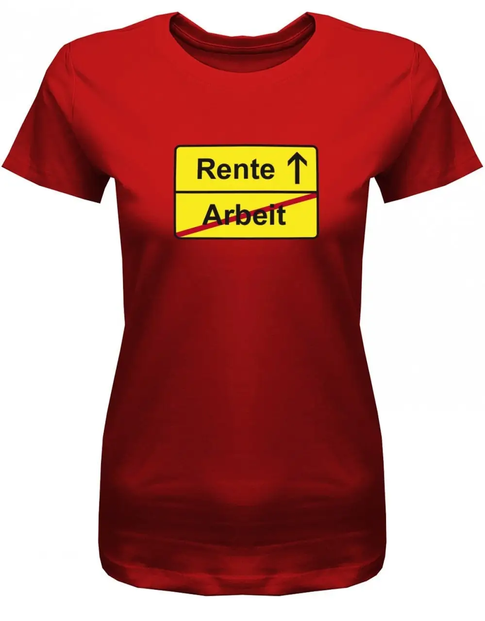 Rente Балка Ortsschild Rentnerin Футболка Ruhestand Damen