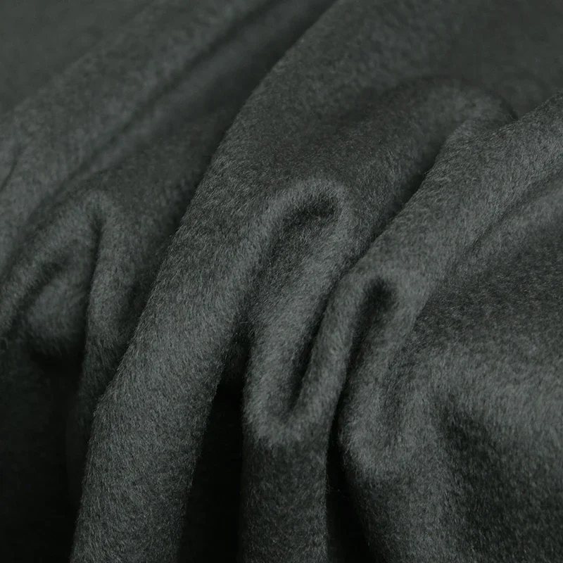 Серый кашемировый шерстяной материал Redraspberry с микро-волнистым покрытием женские