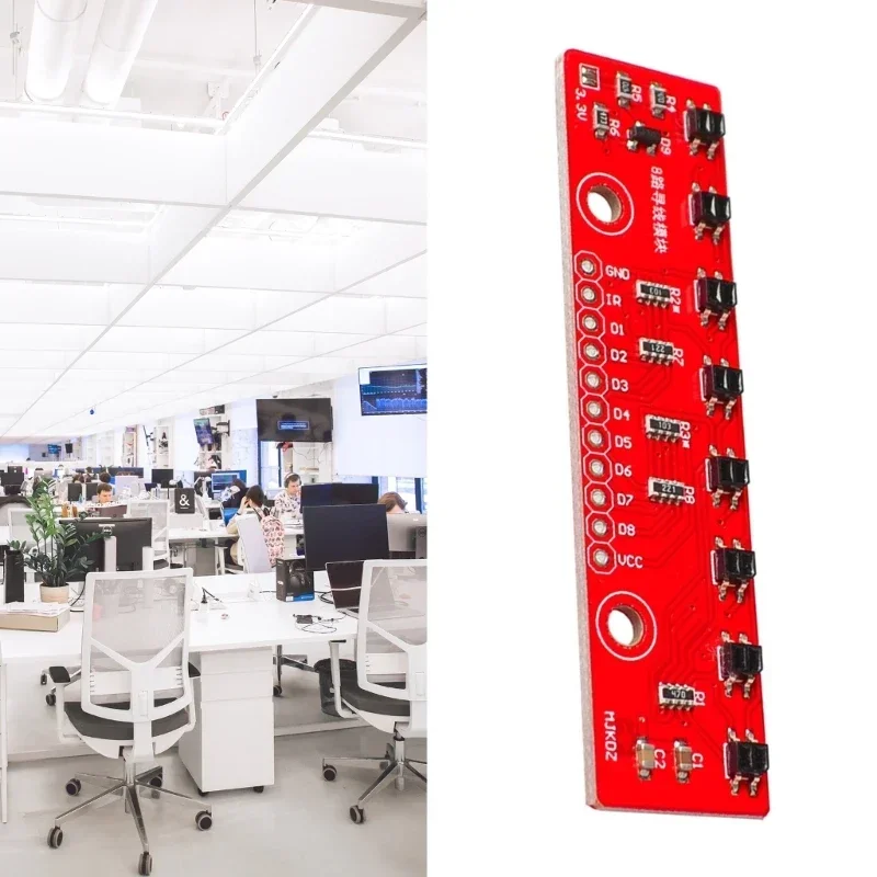 8-канальный модуль слежения барьерной линии обнаружения DIY для автомобиля