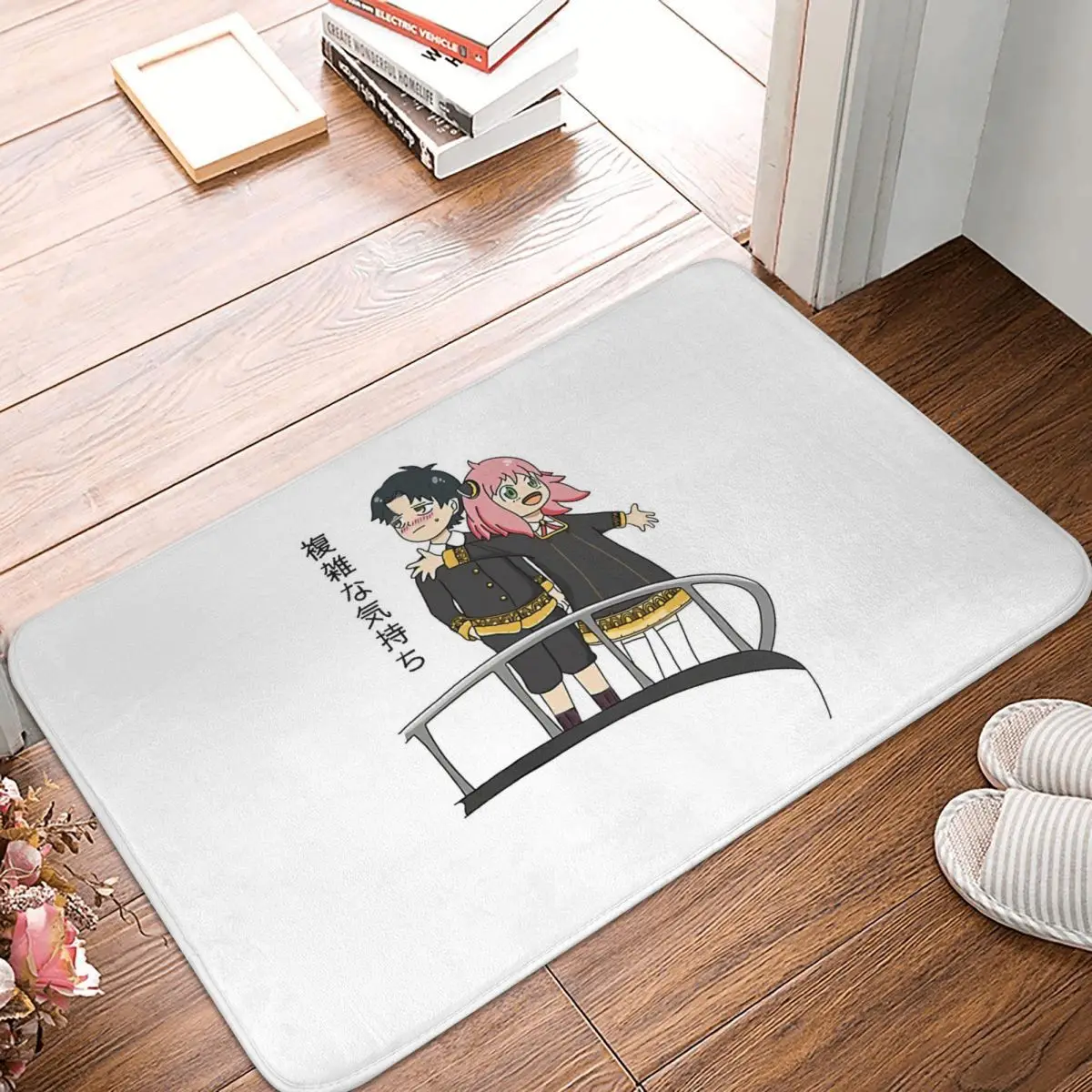 

Anime Japanese Bathroom Non-Slip Carpet Complicated Feeling Bedroom Mat Entrance Door Doormat Floor Decoration Rug