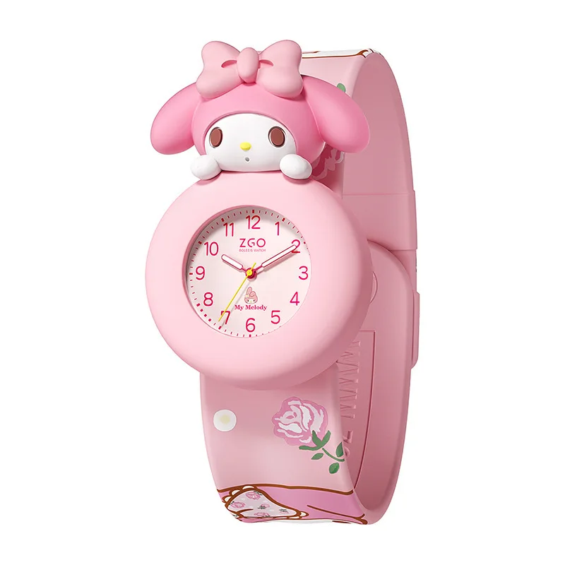 Детские часы Sanrio Kawaii Hello Kitty с рисунком из мультфильма Силиконовые кварцевые