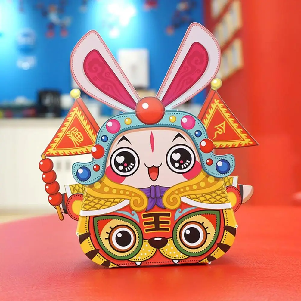 

Lovely Decoration Mid-Autumn Supplies Chinese Style Rabbit Lantern DIY Material Kid Toys Handcrafts Festival Lantern