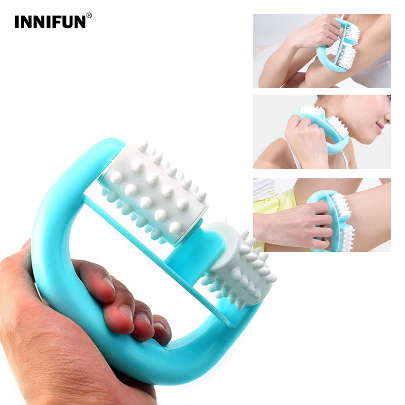 

D Type Massage Roller Body Massager Leg Arm Neck Massage Tool Anti Cellulite Fat Relax Muscle Health Care Tool