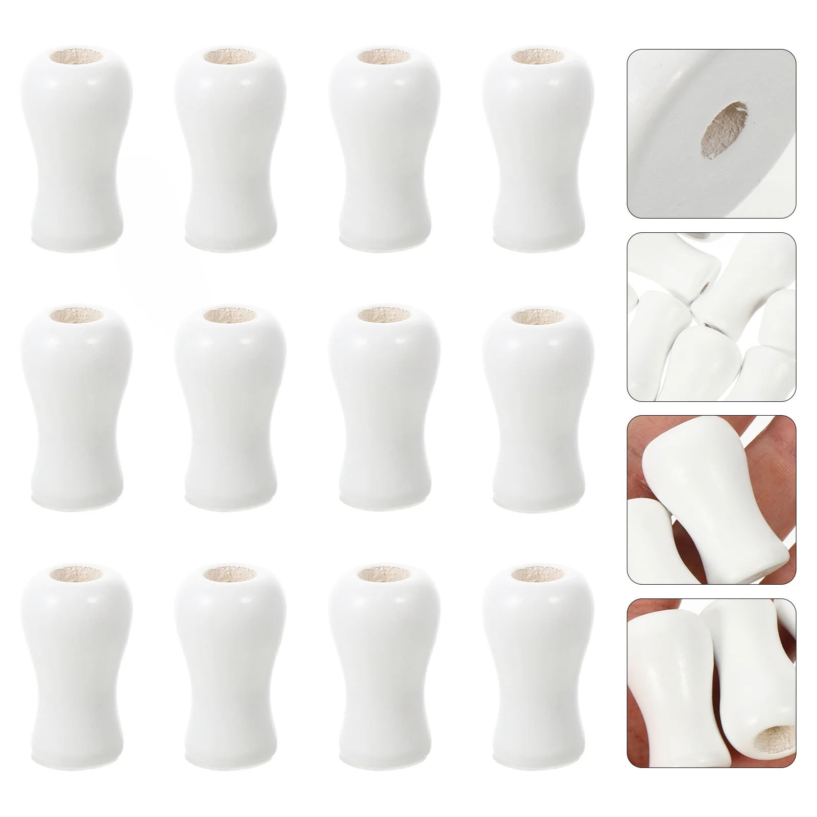 

12pcs Window Blind Cord Tassel Window Wood Cord Tassel Wood Cord Tassel Wooden Knobs for Crafts Wood Cord Knob Curtain Pulls