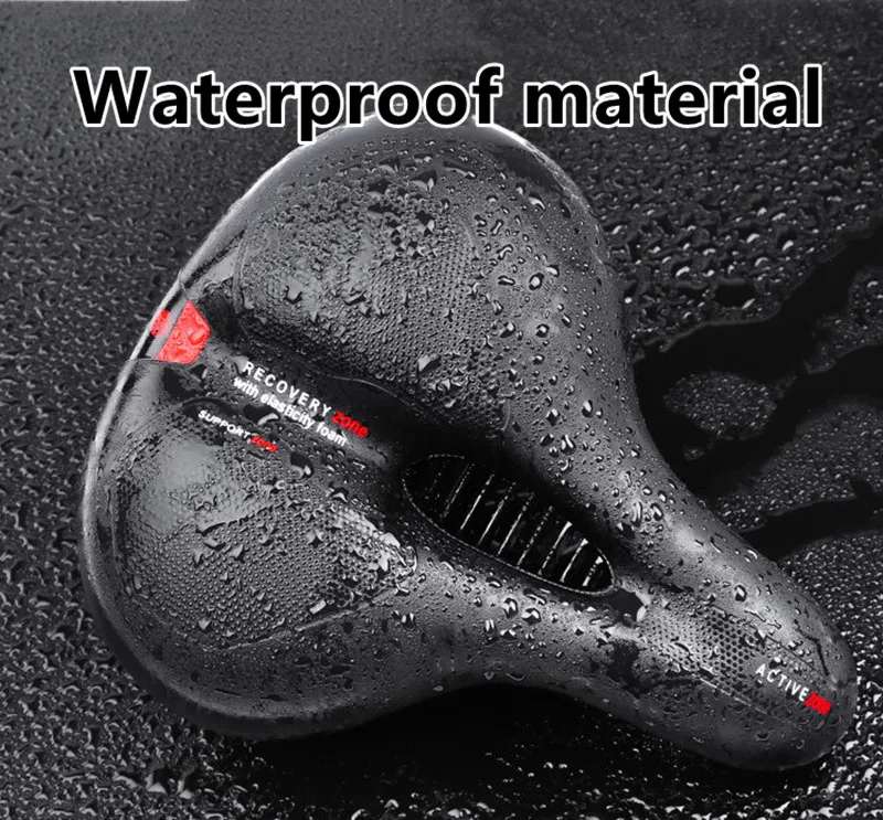 

Bicycle thickened cushion mountain bike seat cushion big butt saddle soft comfortable seat riding equipment accessories