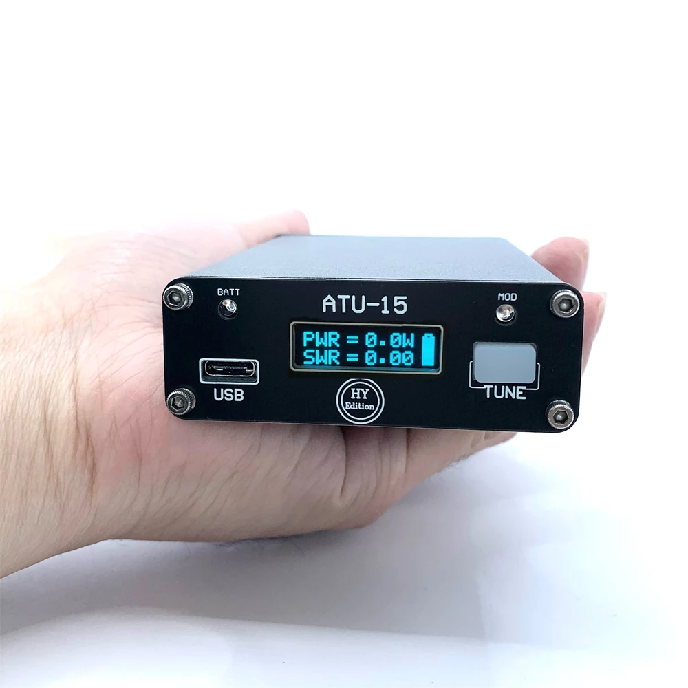 

ATU15 1.8 - 30MHz Mini QRP Radio Automatic Antenna Tuner by n7ddc 1.4 Version with LED Light Indicator