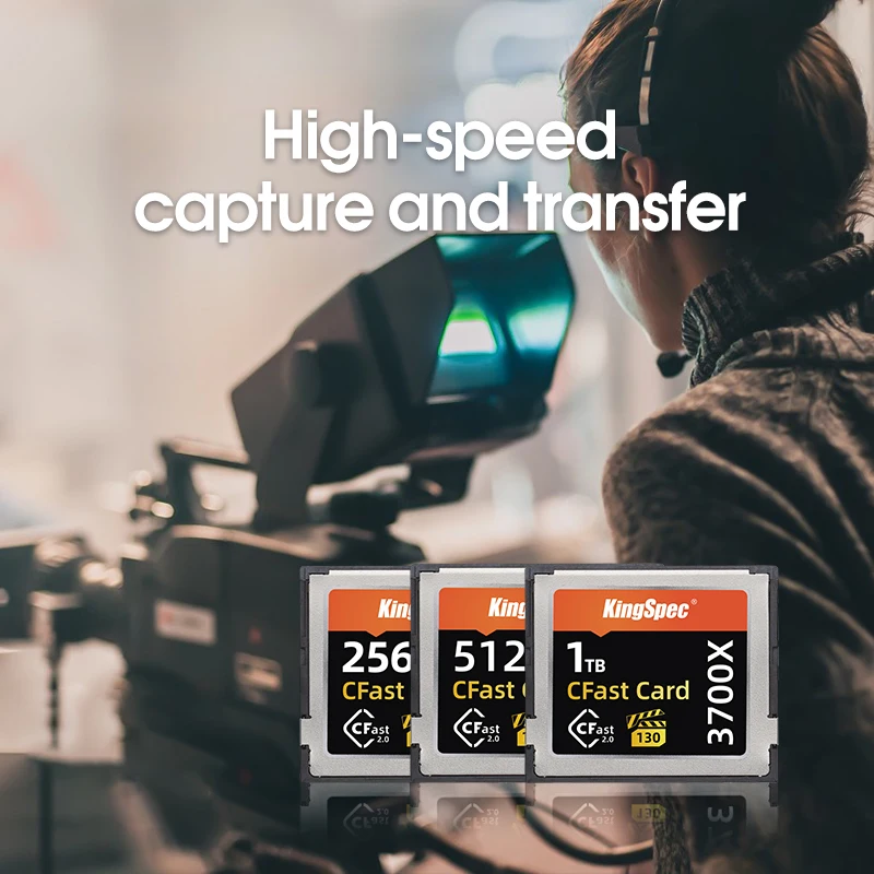 KingSpec компактная флеш-карта CFast 2 0 512 ГБ 256 1 ТБ карта памяти 525 МБ/с./с для Full HD 3D 4K