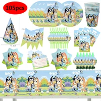 cute dogs theme family decoration party favors plate children kids birthday party supplies disposable tableware set baby shower