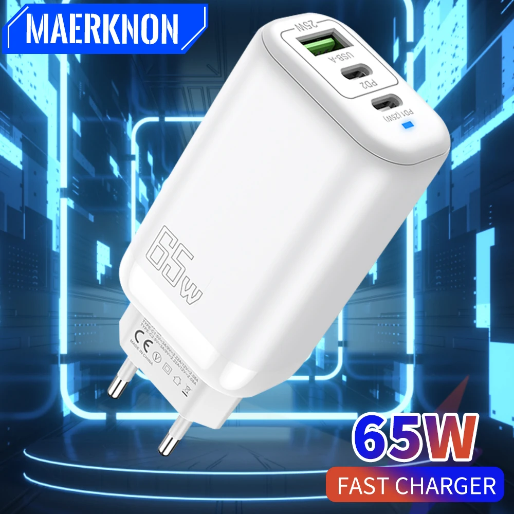 USB-зарядное устройство PD QC 3.0 65 Вт адаптер для быстрой зарядки мобильного телефона