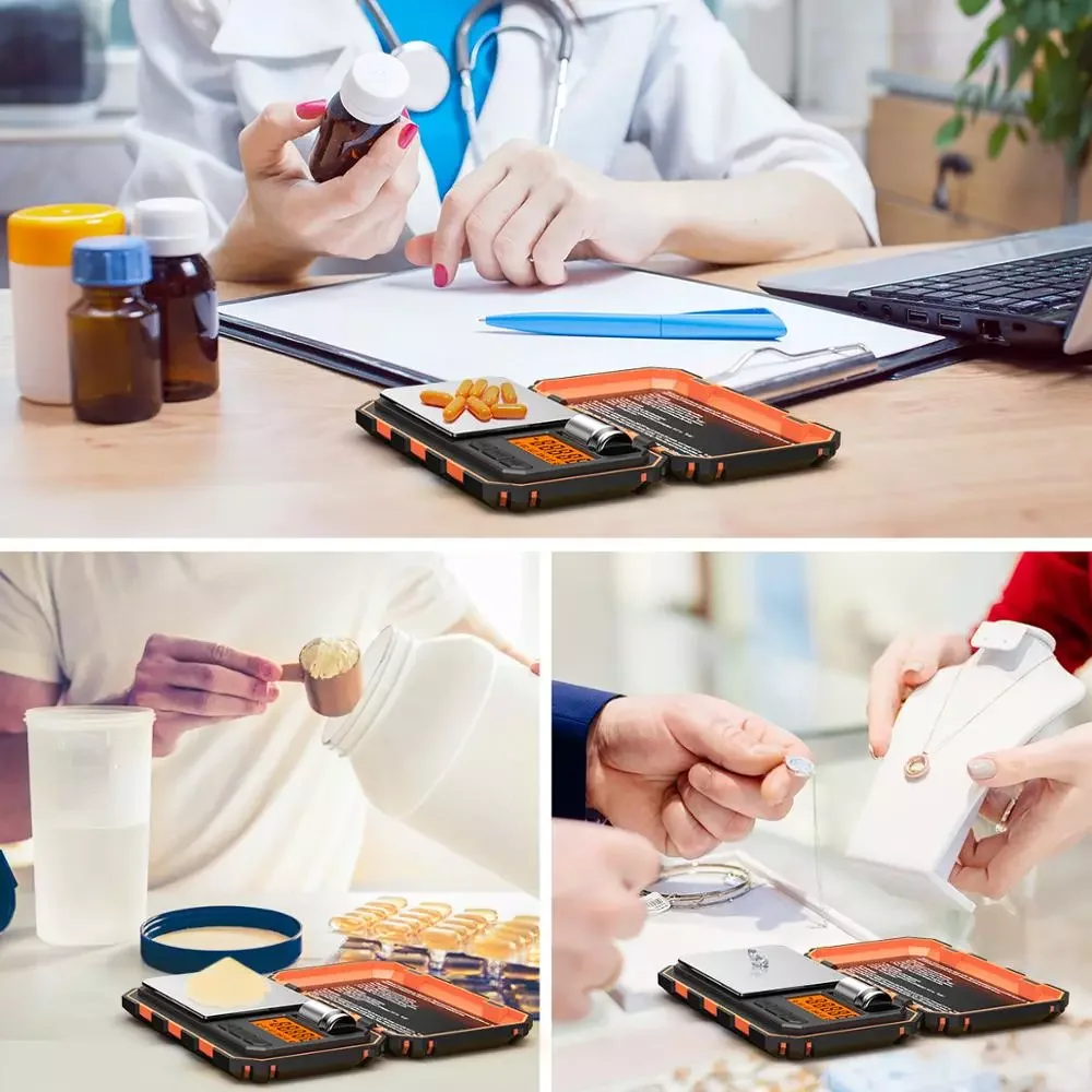 Точные цифровые весы 100 г для фотографий с функцией балансировки веса пищевых