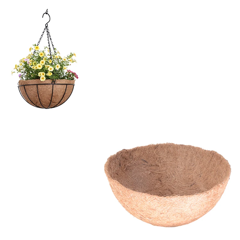 

Fiber Replacement Liner For Flower Pots Orchid Flower Pots Balcony Planting Coconut Palm Wall Hanging Flower Pot