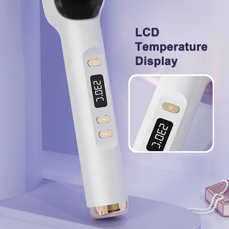 Расческа с электрическим подогревом для завивки и выпрямления волос