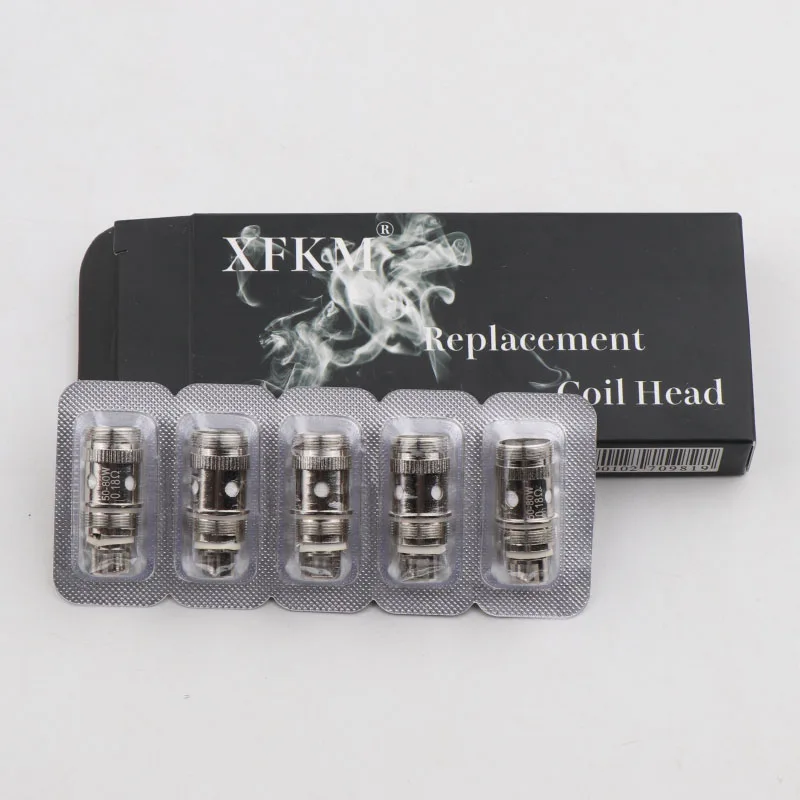 

5pcs XFKM-A EC Coil 0.3ohm 0.5ohm Replacement Coil for IJUST 2 Melo3 Mini RTA Atomizer Tank E Cigarette Accessories Vape Core