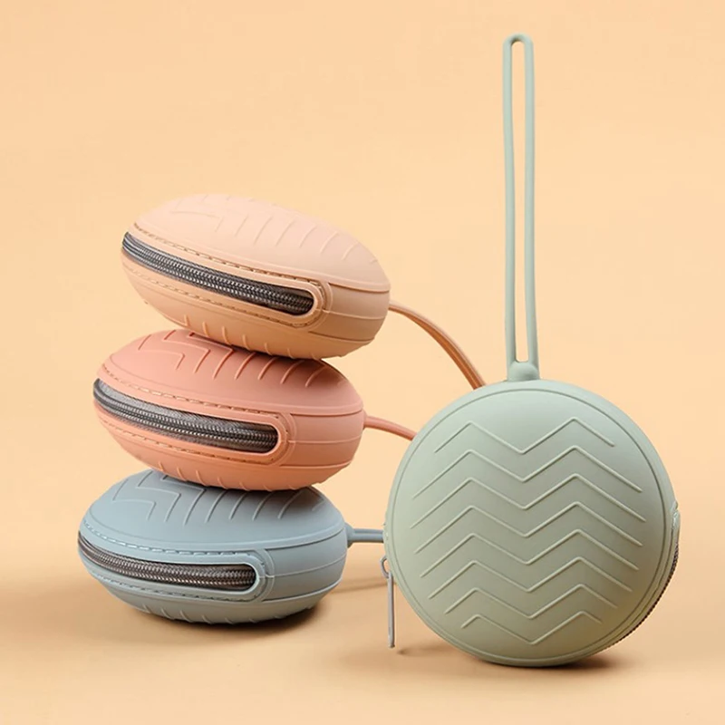 

1Pc Silicone Zipper Pacifier Box Baby Travel Portable Soother Container Box Food Grade Nipple Case Baby Nursing Accessories