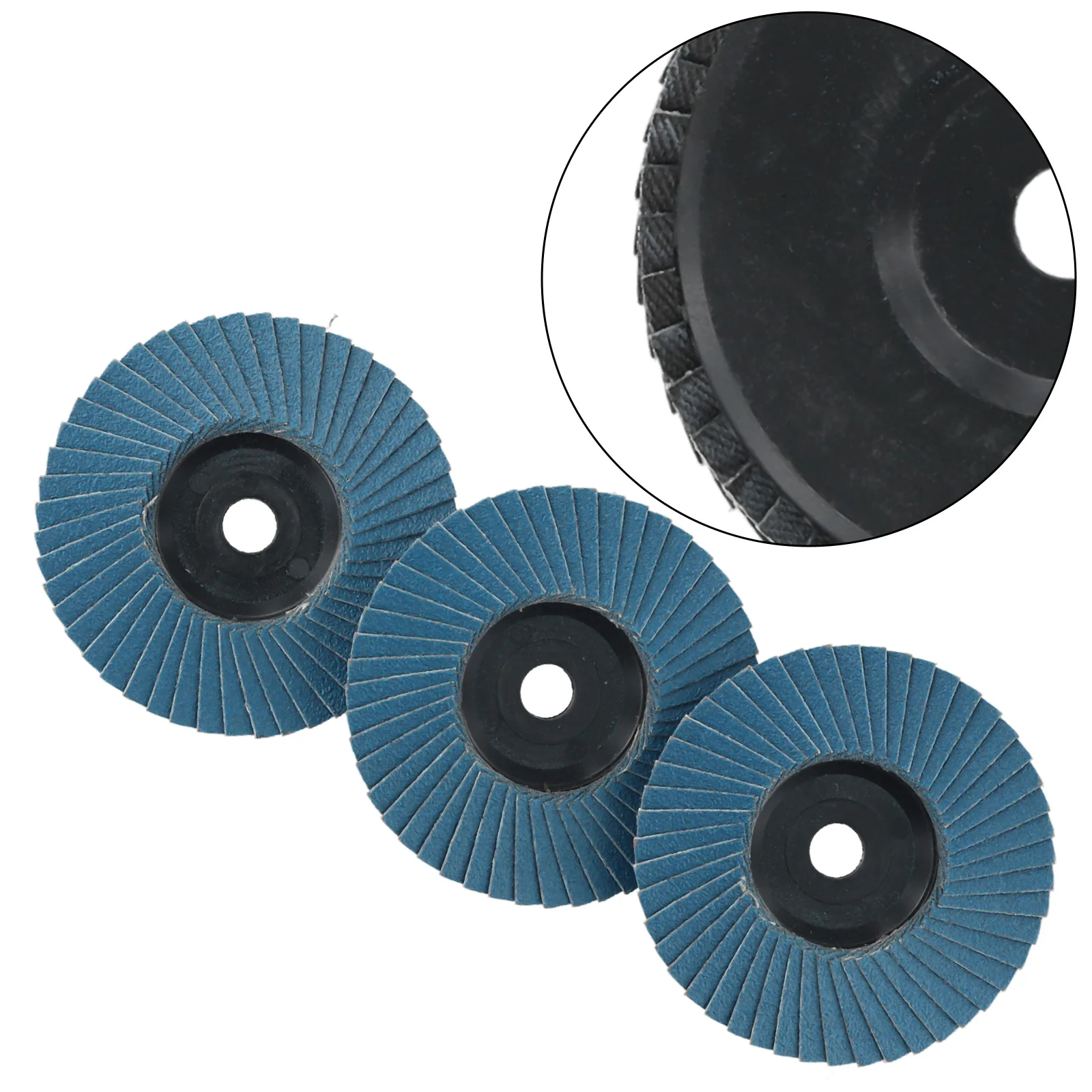 

3pcs 3 Inch Flat Flap Discs 75mm Grinding Wheels Wood Cutting For Angle Grinder 75mm/3 Inch Aperture 10mm 120 Grains Of Sand