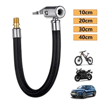 1pcs tire air inflator extension hose for car motorcycle bike tyre inflatable pump tube adapter connection locking air chuck