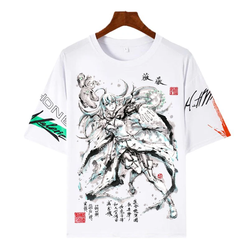 

Anime Vivy Fluorite Eye's Song Ink wash painting T-shirt men women Short Sleeve T-shirt Cartoon Fans Gift