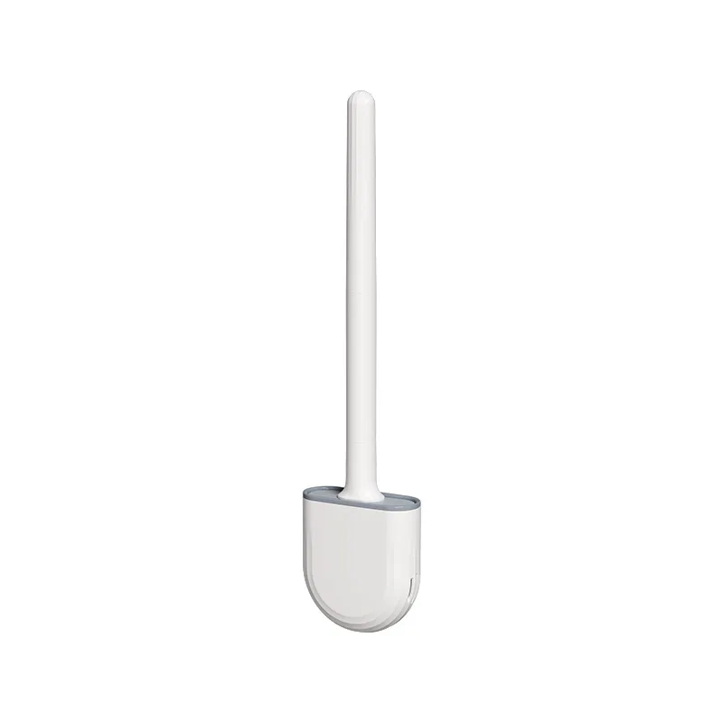 

Toilet Brush and Holder Soft Rubber Crevice No Dead-end Cleaning Brush Detachable Joint Handle Space-saving Wall-mounted Brush