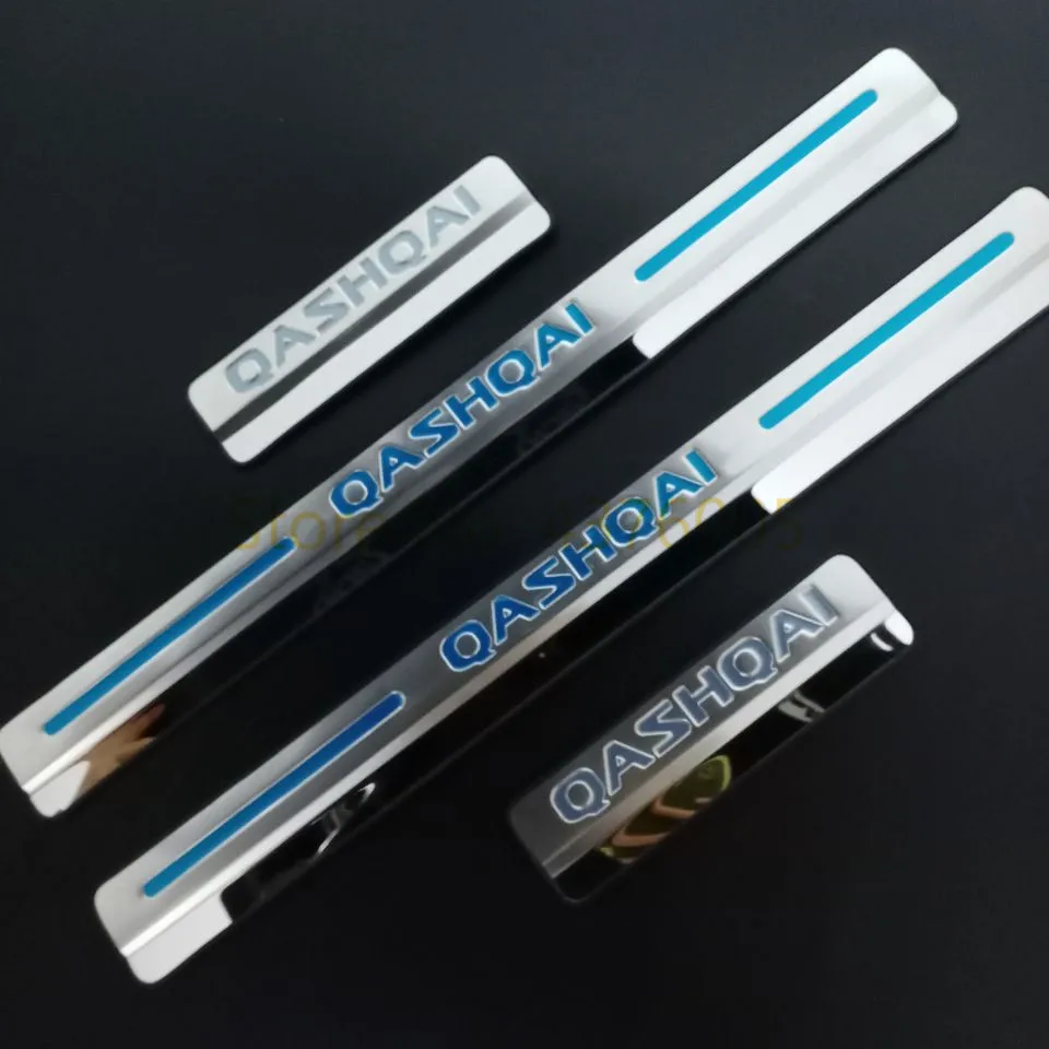 

Car Accessories For Nissan Qashqai Door Sill J11 2016-2020 Scuff Plate Stainless Steel Door Sills Pedal Car Styling Sticker F