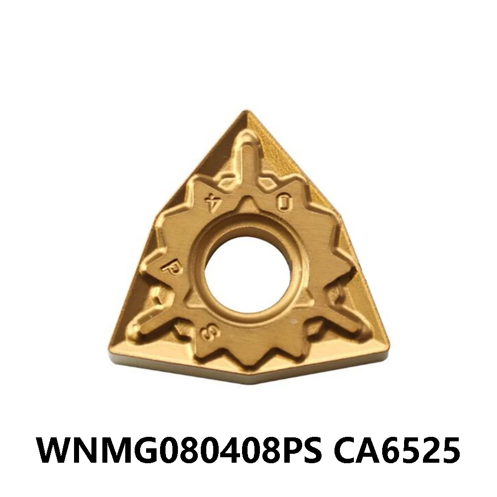 WNMG 080404 PS CA6525 WNMG431PS Оригинал 80-х ° Лезвия Твердосплавные вставки Токарный станок по
