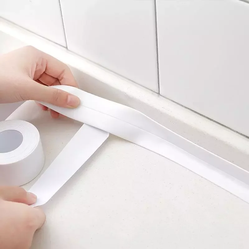 

Shower Sink Bath Sealing Strip Tape Mildew Strip for Bathroom Kitchen Self Adhesive Waterproof Wall Sticker Sink Edge Gap