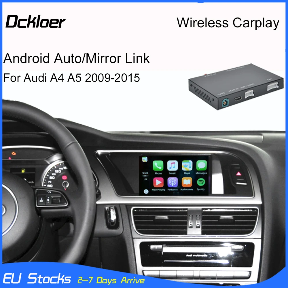 Беспроводной автомобильный интерфейс CarPlay Android для Audi A4 A5 2009-2015 с функцией Mirror Link