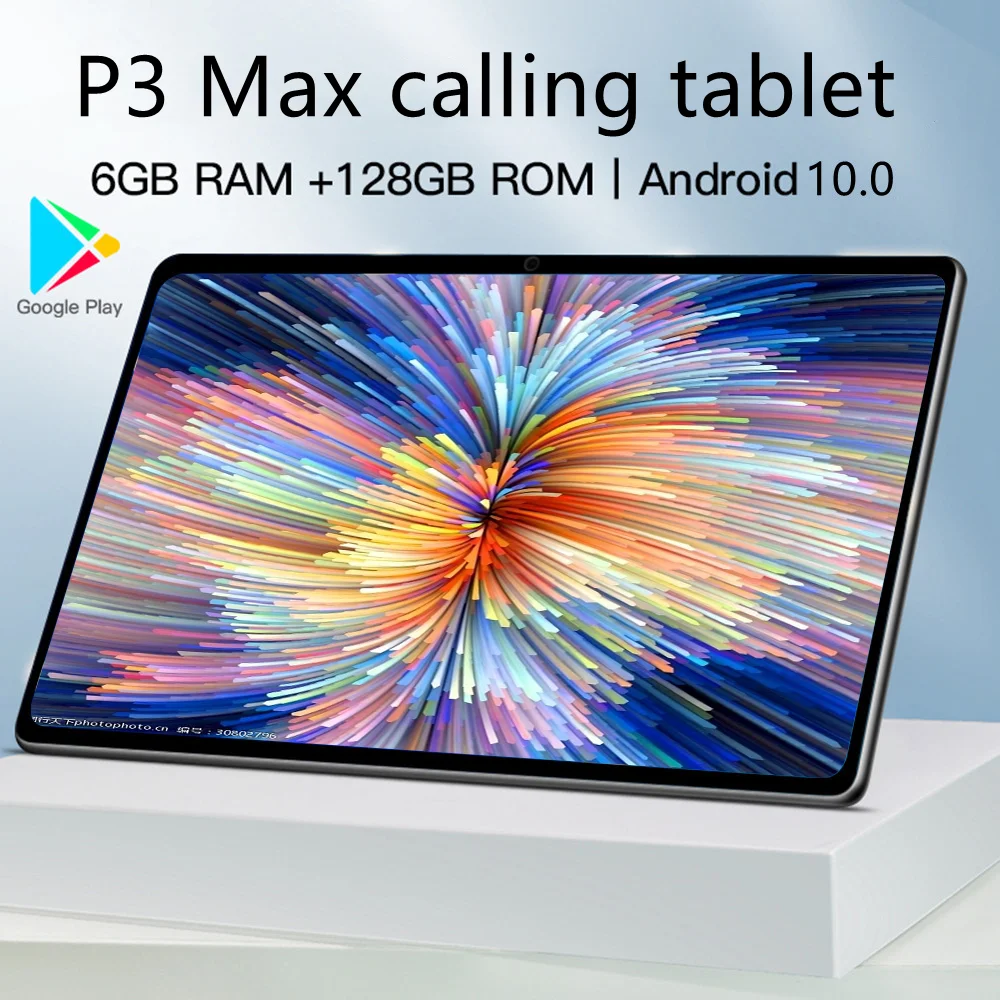 10 inch Tablet android P3 Max PAD 6GB RAM 128GB ROM Network Graphics tablet Android 10.0 Tablete Core PC GPS Netbook | Компьютеры и