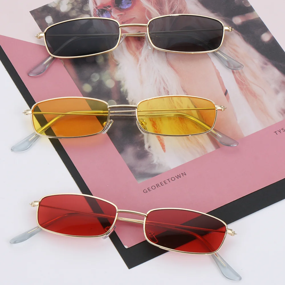 

Rectangle Sunglasses Men Women Brand Designer Sun Glasses Male Female Fashion Summer Gafas Feminino Oculos De Sol