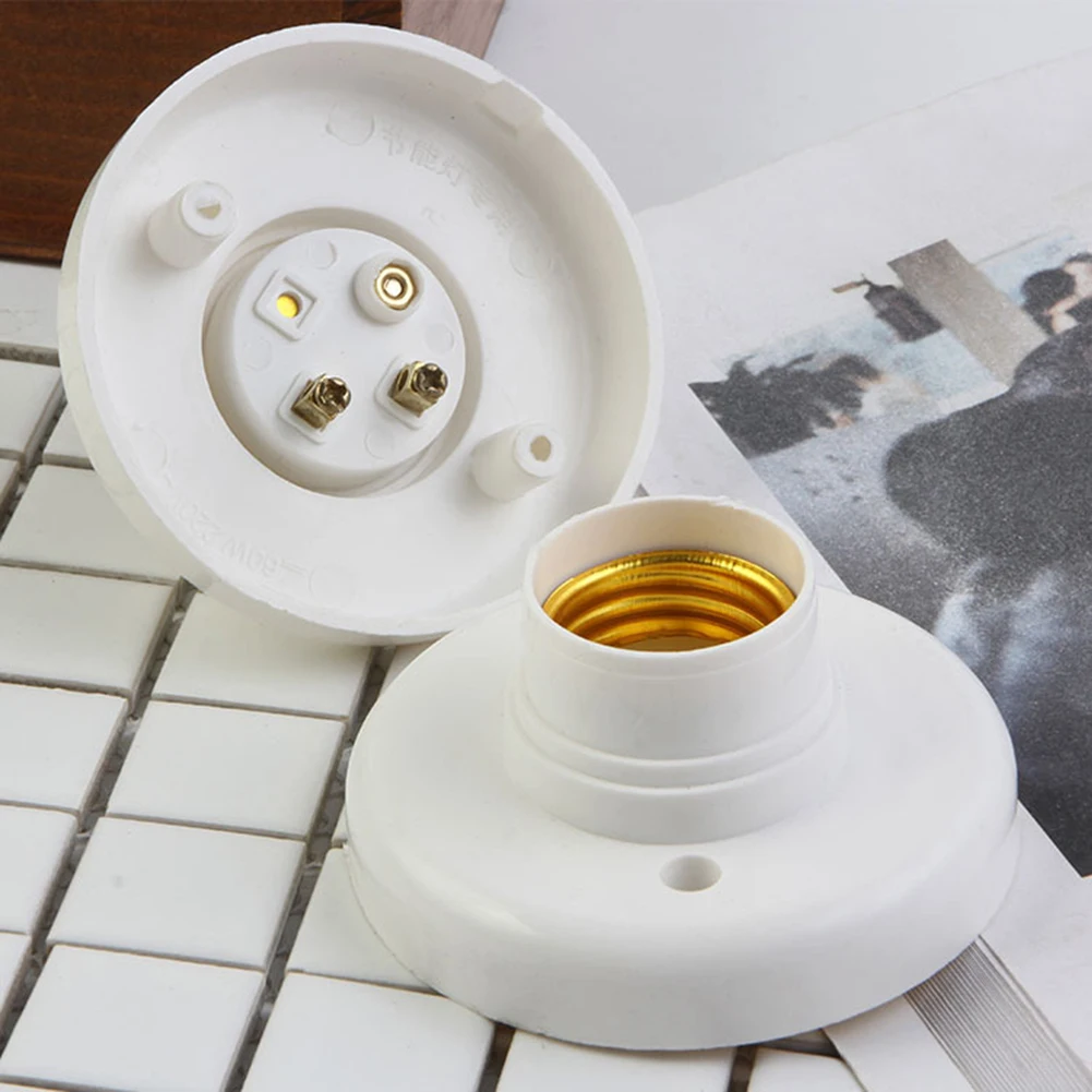 

Патрон для лампы E27 с винтовой крышкой, белый многофункциональный держатель для потолочного светильника, основа для крепления лампочек