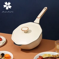 akaw stew pot nonstick wok with spill proof lid electric induction cooking pan