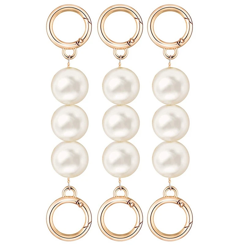 

3Pcs Detachable Shoulder Strap Chain Replacement Bag Chain with Accessory Jewelry Man for Wallet Clutch