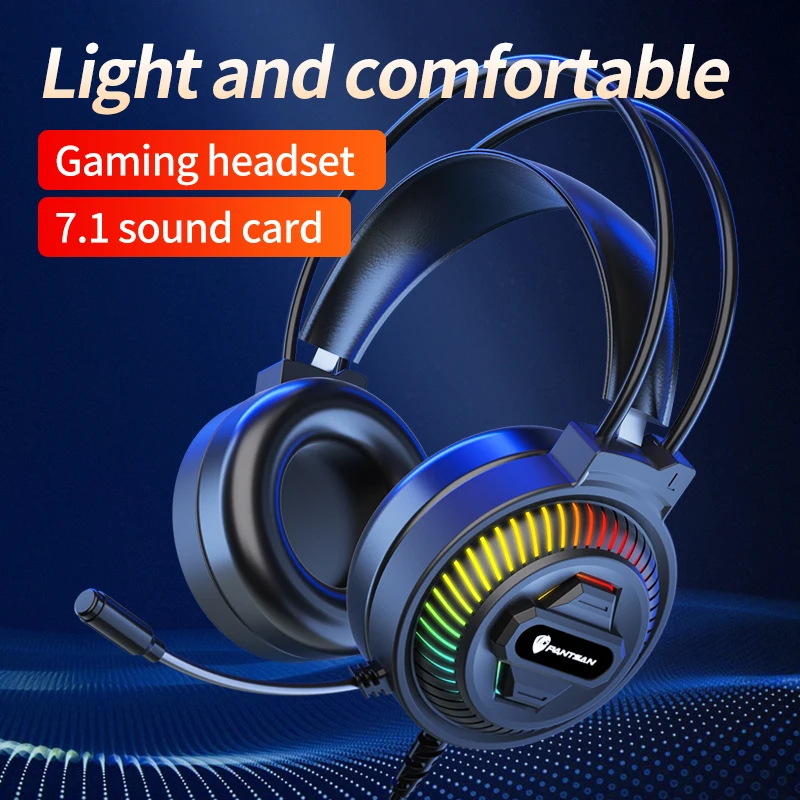 

Stereo Gaming Headset 7.1 Virtual Surround 3.5mm USB Game Earphone Headphone with Microphone LED for Computer PS4 Xbox PC Gamer