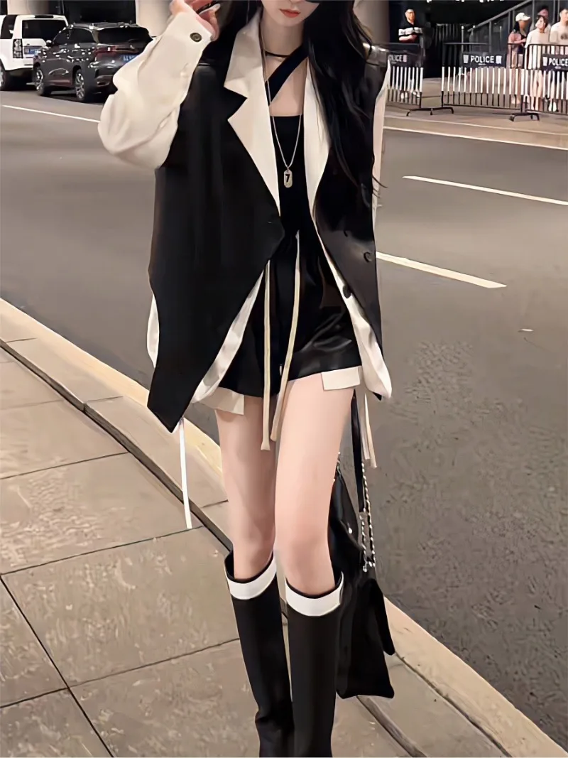 Модный многослойный комплект из шорт в гонконгском ретро-стиле для женщин