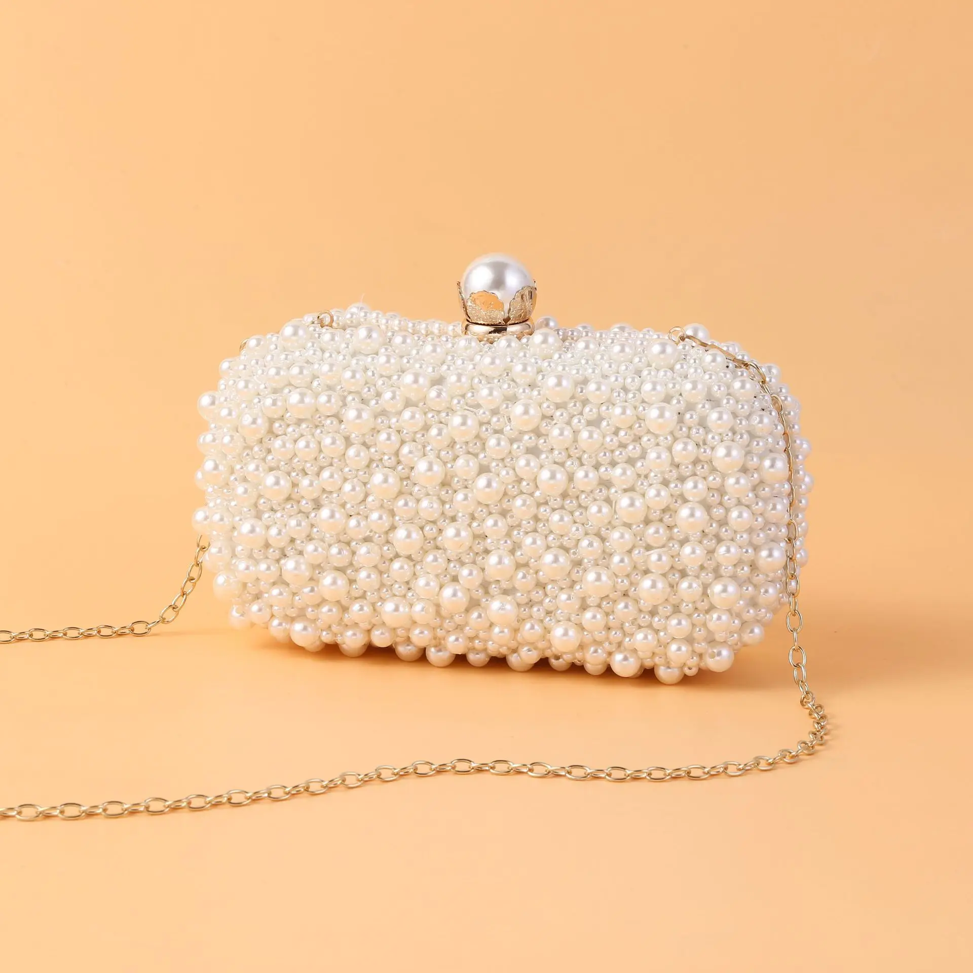 

Clutch Pearl Small Messenger Bag Women's Pearl Bag Handmade Beaded Bag Pearl Mobile Phone Bag Banquet Bolsas Jacquemus Tote Bag