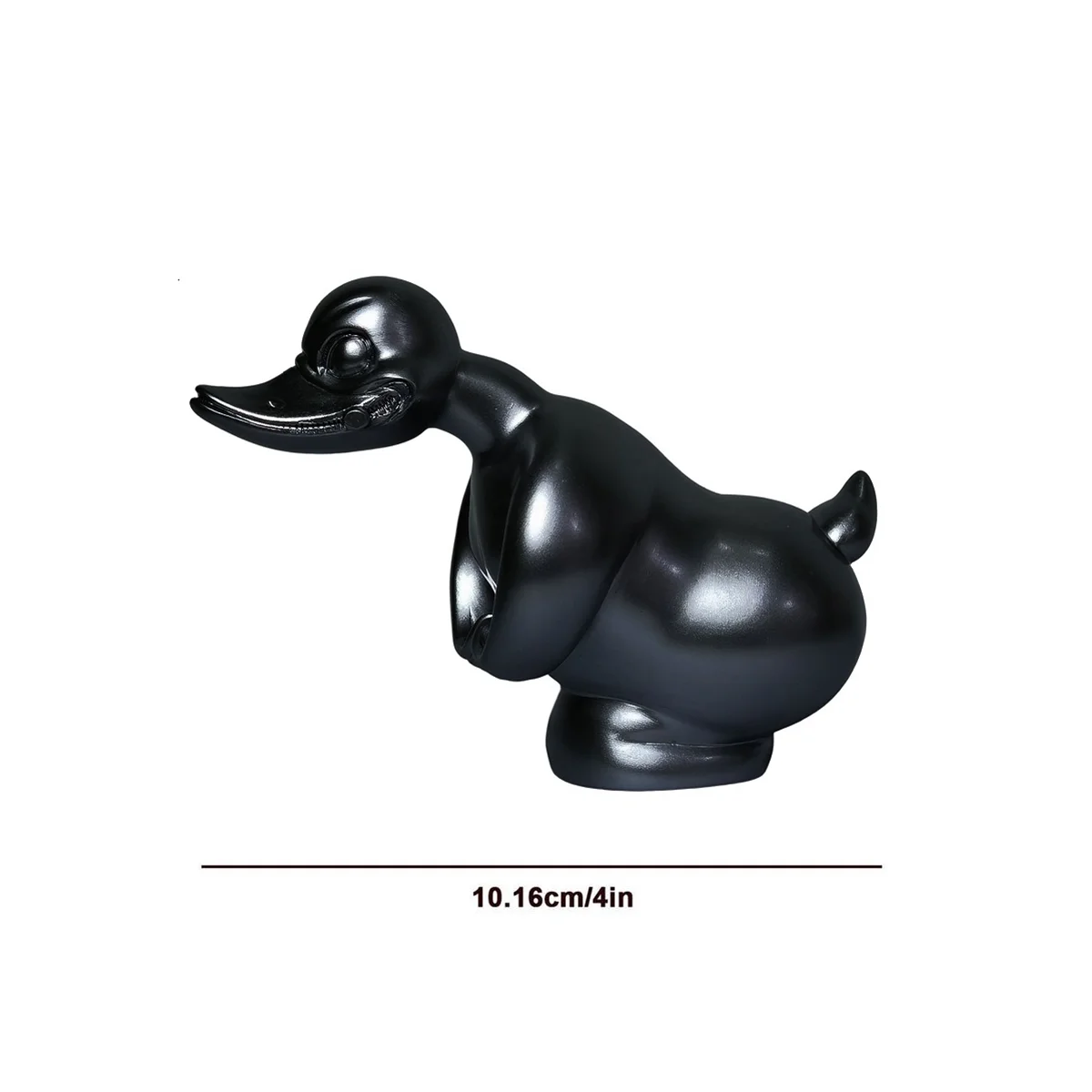 Наклейка на переднюю крышку автомобиля с изображением злого утка