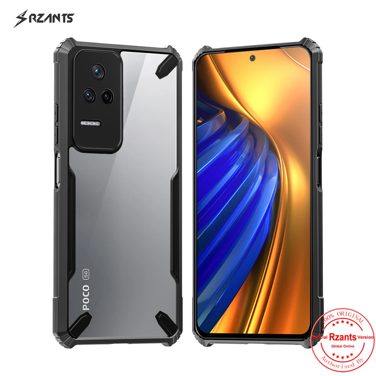 

Прозрачный чехол Rzants для Xiaomi Poco F4 K40s [Bull], тонкий чехол Conor, прозрачный корпус, Защита камеры, тонкая оболочка