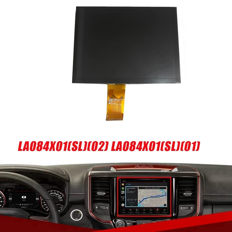 8 4-дюймовый ЖК-дисплей Uconnect 4C UAQ LA084X01 SL01 для Jeep RAM Chrysler зарядное устройство 2017-22