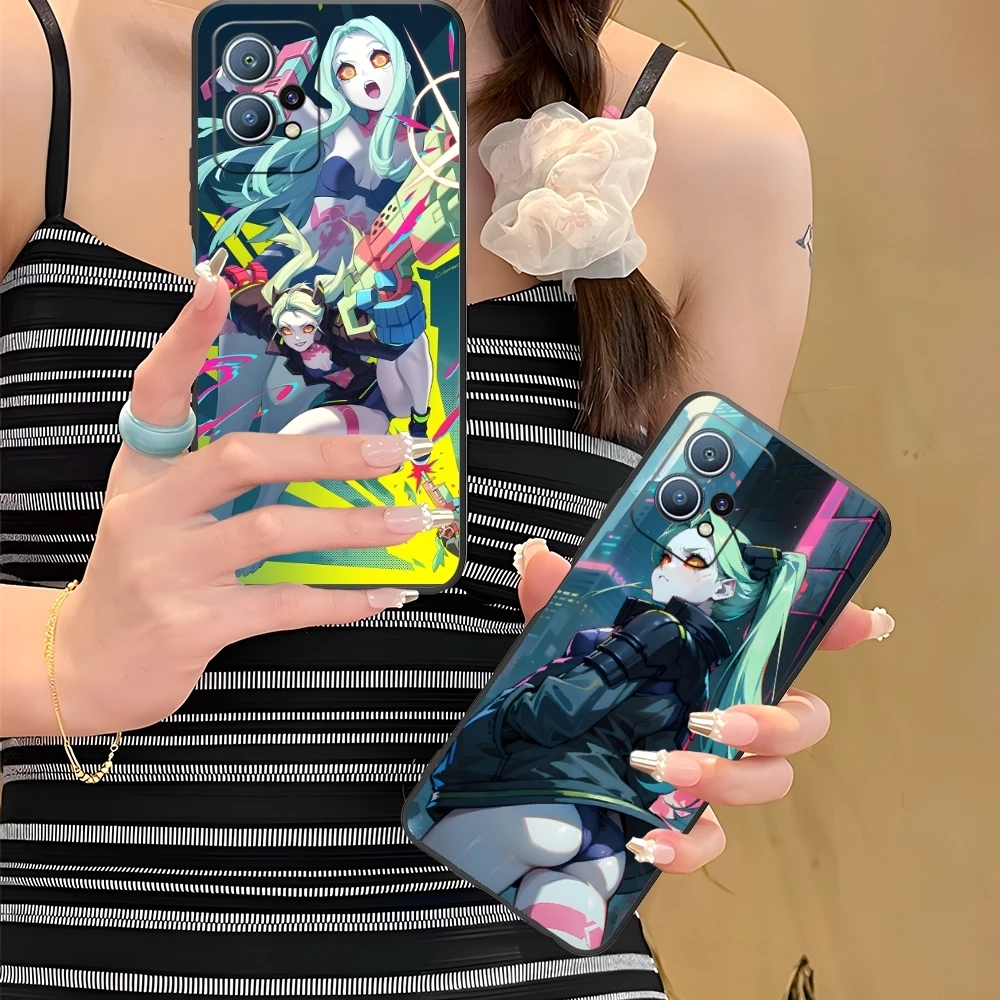 Чехол для мобильного телефона Punk R-Rebecca Smart Huawei P60 P50 P40 P30 P20 P10 P9 P8 Pro Lite Plus черный