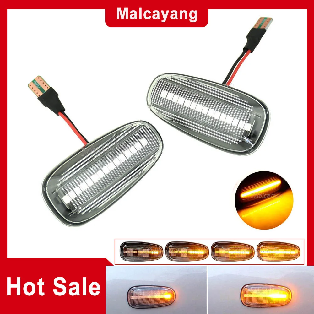 

Side Marker Sequential Blinker For Opel Zafira A 1999-2005 Astra G Chevrolet Corvette C6 Flowing LED Dynamic Turn Signal Light