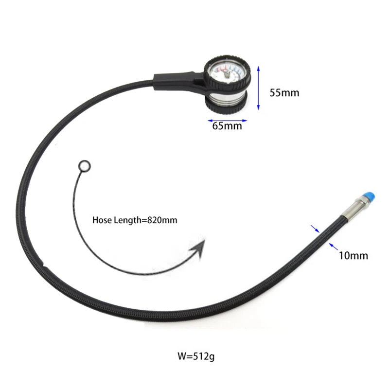 Манометр BCD для подводного плавания 1-й манометр и глубина 400 бар тестер