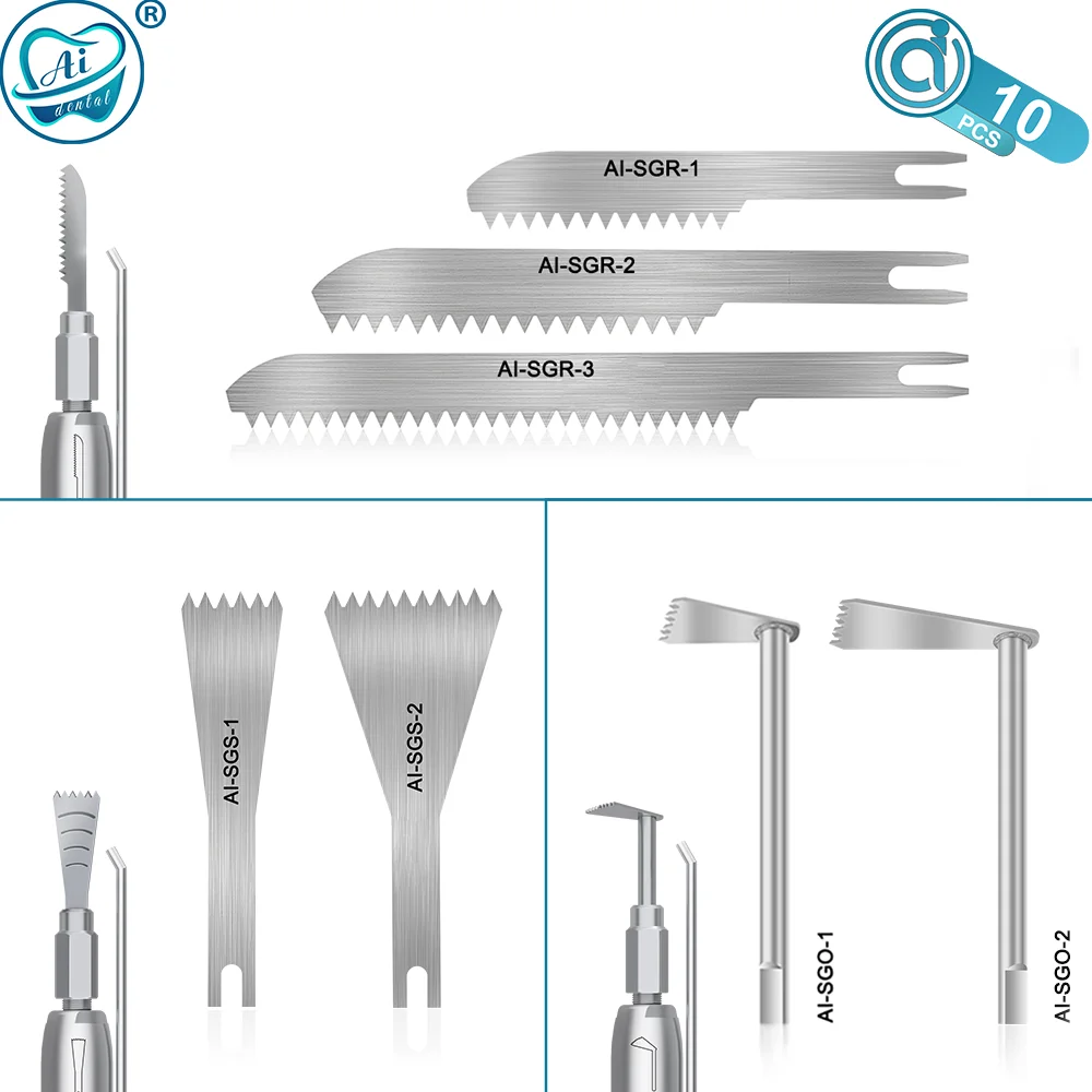 10 шт. стоматологические пилы для резки микрокостей возвращения 1 8 мм/3 градуса