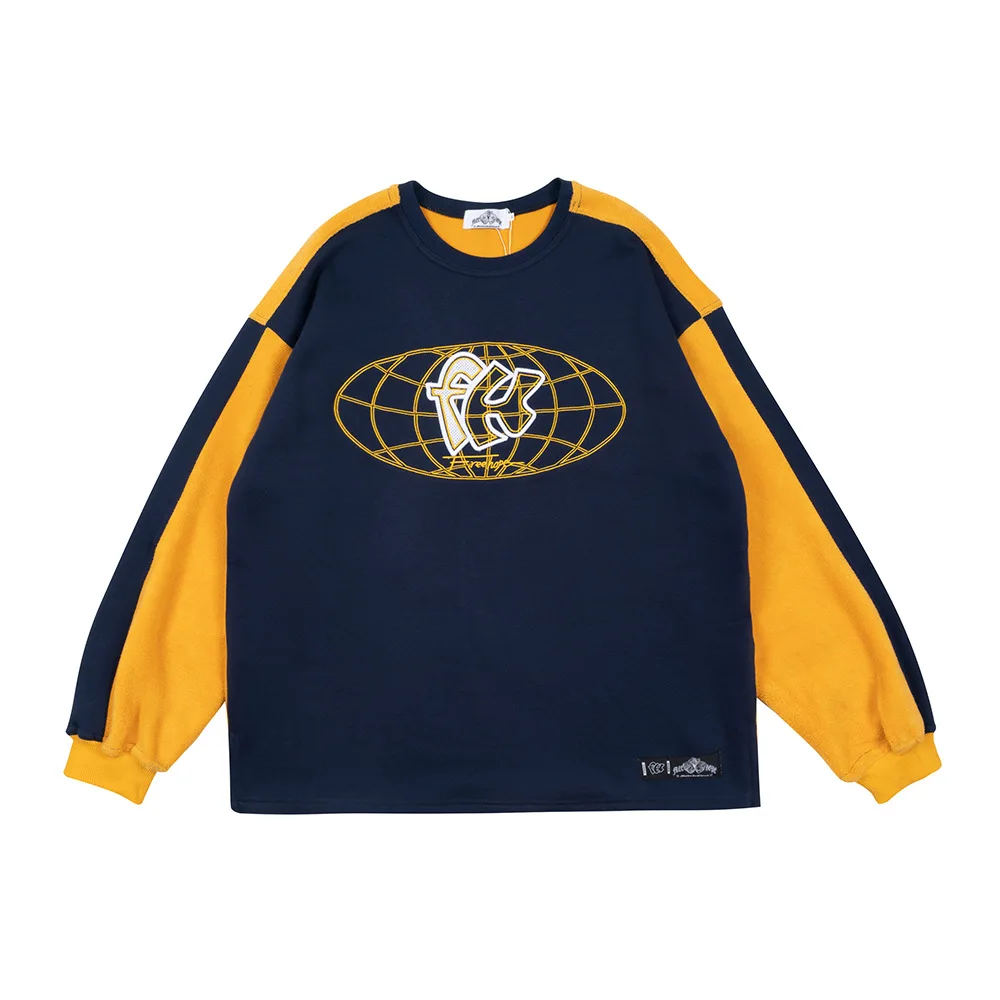 

Бархатные свитшоты из ягненка, мужской цветной пуловер в стиле пэчворк с вышитыми буквами, верхняя одежда, мужские свитшоты, куртка