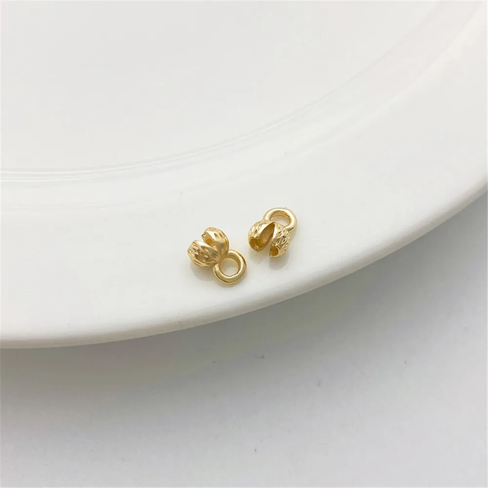 Застежка-бутон 14-каратного золота браслет ручной работы сделай сам