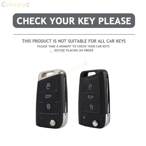 Чехол для ключей из цинкового сплава для Volkswagen VW Golf 7 Gti Mk7 Touran Skoda Octavia 3 Superb Karoq Kodiaq Seat Leon Mk3 Ateca