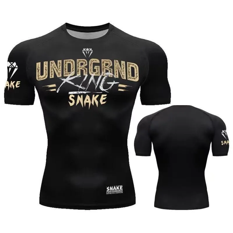 Мужская Быстросохнущая Тренировочная Футболка Mma Ufc Костюм Для Фитнеса Venom Shark С