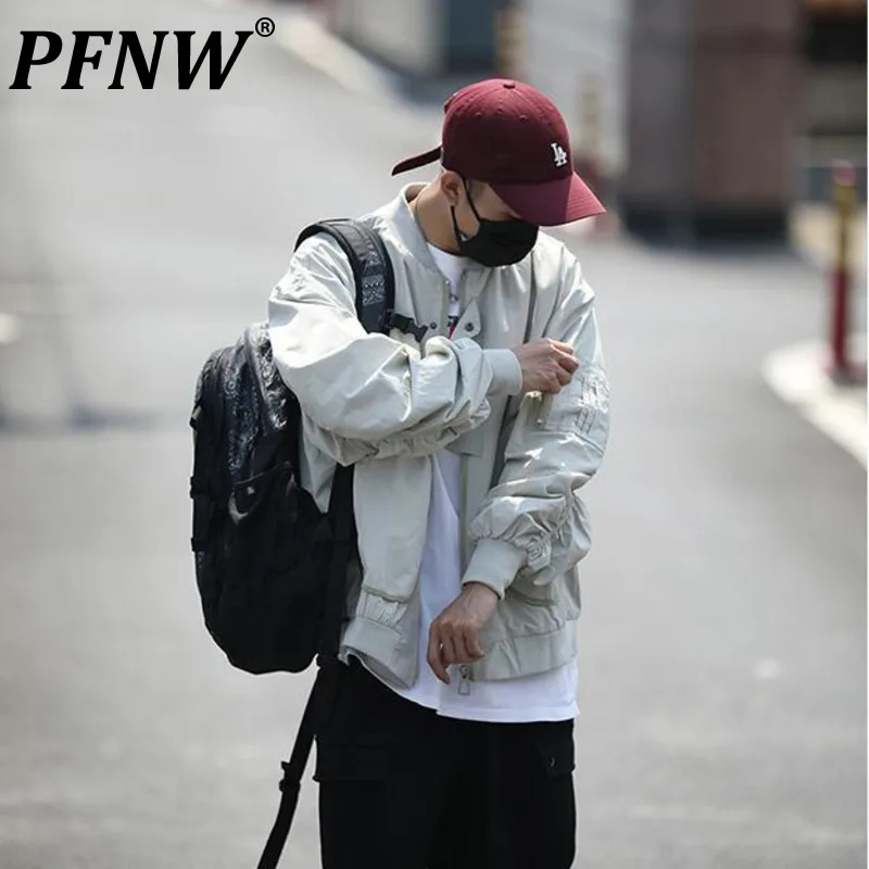 

Пиджак PFNW мужской повседневный, свободная бейсбольная куртка-пилот, модный универсальный, на осень, 12Z5430