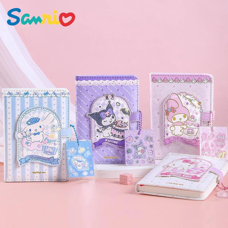

Sanrios My Melody Cinnamoroll Kuromi Student Notebook Cartoon Cute Special-Shaped Magnetic Buckle Book Guka Sticker Stationery
