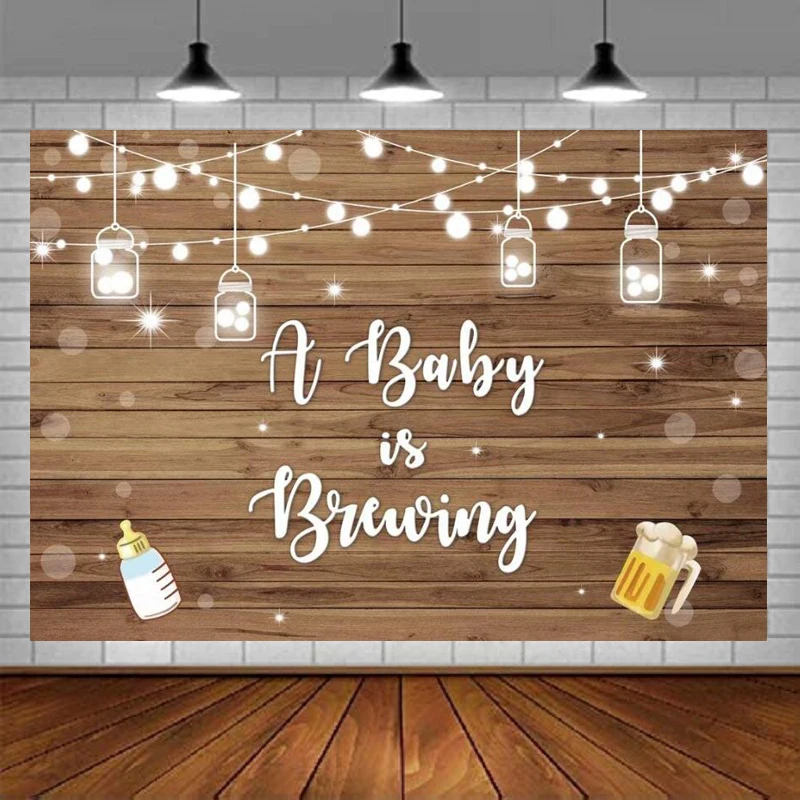 Фон для детской фотосъемки с изображением пивоваренного душа баннер подгузник